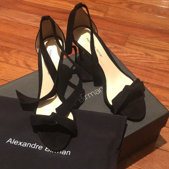 NWB Alexandre Birman Black Suede Claritas sz 36.5 - Picture 3 of 8
